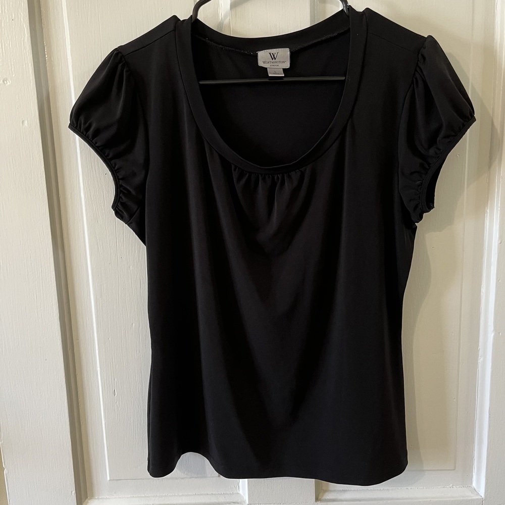 Worthington Black Work Blouse